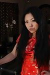 sexy Azji model Kaiya Lynn to w w nastrój dla niektóre Uralsk seks deepthroating.