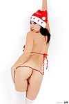 Kerstmis als goed als Iedereen Kijken dit komt begin met Aziatische hottie Kimmy Lee terwijl Strips lingerie.