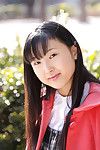 cienki młody Azji Kochanie Yoko Sasaoka postawy odkryty i kryty W pełni Nagie