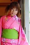 Aziatische Geisha taeko Idols is pesten met haar Harige kut en Prachtig ronde kont