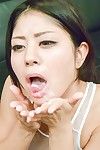 Filthy Asian gadget Konatsu Hinata is sucking the dickheads and tasting their precum