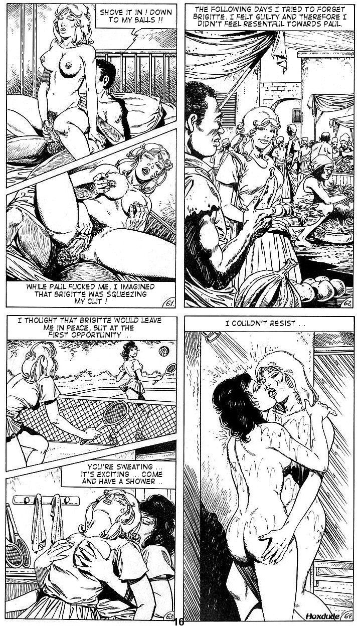 sexy Rubia y Morena en Hentai el manga comics