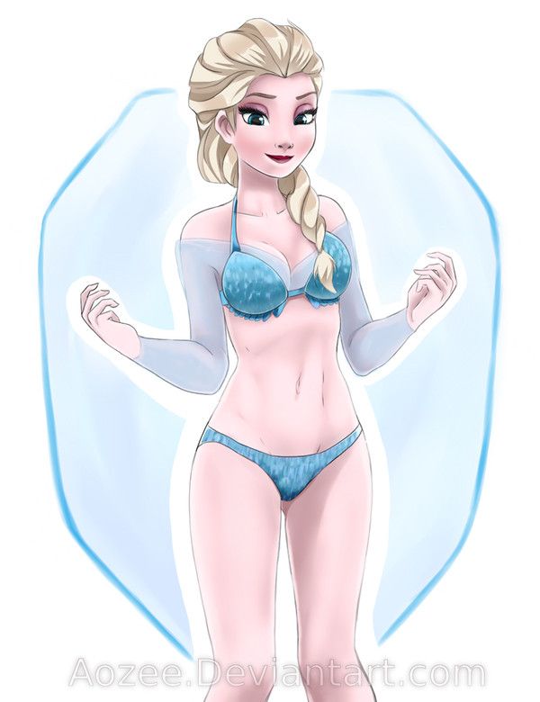 congelados Elsa Anna Desnudo porno