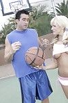 Breathtakingly hot boobsy blonde Brooke Belle adores big cock and basketball