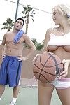 Breathtakingly hot boobsy blonde Brooke Belle adores big cock and basketball