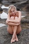 Young shy pornstar dear is showing her stylish body outdoor