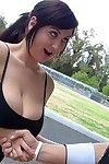 Busty Beverly Paige loves treating her admirer to oral fucking ahead of the porn action