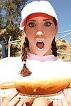 Sporty chick Kelly Divine with good ass and tits sucks and sleeps with enjoy avid outdoors
