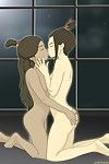 Lesbian games of sexy Korra and her friends
