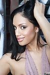 The naughty Latina girl Ice La Fox kinkily shaking the small naked boobs