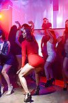 Brünette party Mädchen Abigail Mac und Keisha Grau Verführen DJ für flotter Dreier Sex