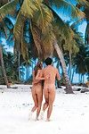 巨大的 裸体的 金发女郎 mandy 明亮的 喜欢 肛门 性爱 在 沙 上 的 野生的 海滩