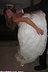 Melissa midwest ubrany w Ślub sukienka pokazuje i palce jej sexy безволосые cipki