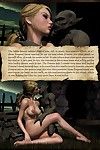 नग्न महिला लड़की हो जाता है गड़बड़ :द्वारा: बुराई और सींग का बना हुआ प्राणी