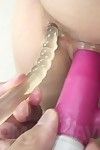 Sexually intrigued Eastern Rino Asuka plays with she\'s and gives nice oral-job pleasures finishing with ball cream on her face