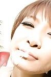 japoński Na paznokciach Kikouden jest W groupie z wiele z brawo nadużywa jej z seks-zabawki i wysadzania wytrysk strzały