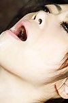 Güzel oryantal cici kız Maki Hojo Güz içinde aşk ile için ver Özensiz oral iş gönderme ve oral seks cömert Döl çekim
