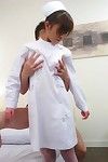 sexuellement Excité oriental Miina Minamoto a intense hardcore putain action et donne dick sucer dans Un les infirmières uniforme