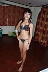 Mini Thai female Tah having wavy vagina drilled by penis coverer wrapped rod