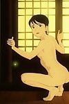 Hentai chicas de eminentes caricaturas posando descubierto