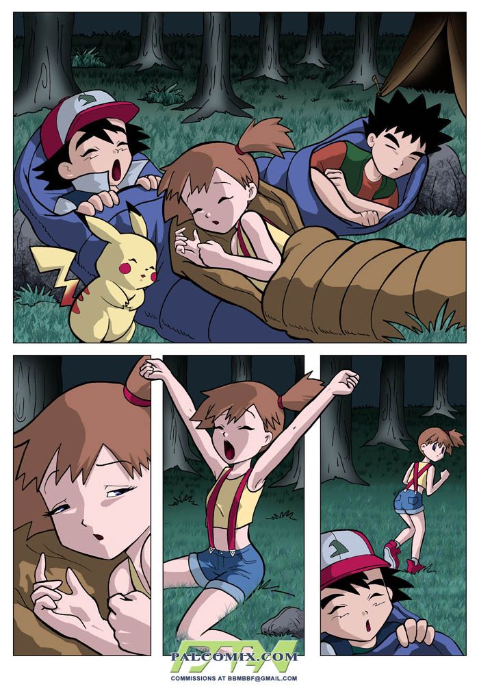 Horny teens from Pokemon Comics fucks with reference to huge dildo